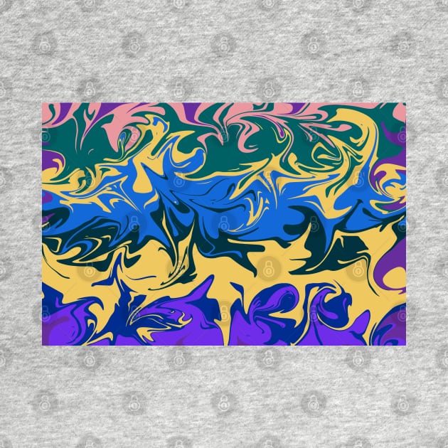 Hurricane, color storm in blue, purple and yellow by KINKDesign